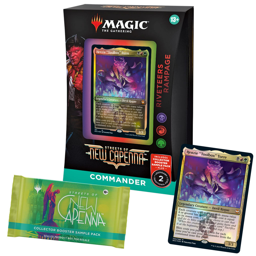 Magic: The Gathering Streets of New Capenna 5 Commander Deck Bundle – Includes 1 Obscura Operation, 1 Maestros Massacre, 1 Riveteers Rampage, 1 Cabaretti Cacophony, 1 Bedecked Brokers - 5