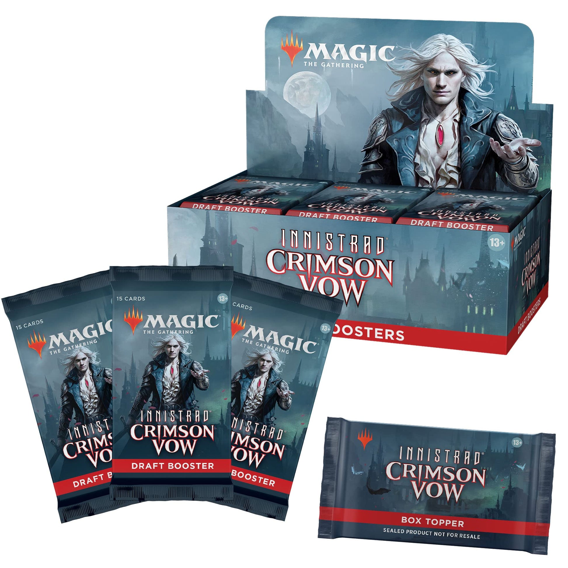 Magic: The Gathering Innistrad: Crimson Vow Draft Booster Box | 36 Packs + Dracula Box Topper (541 Magic Cards) - 3