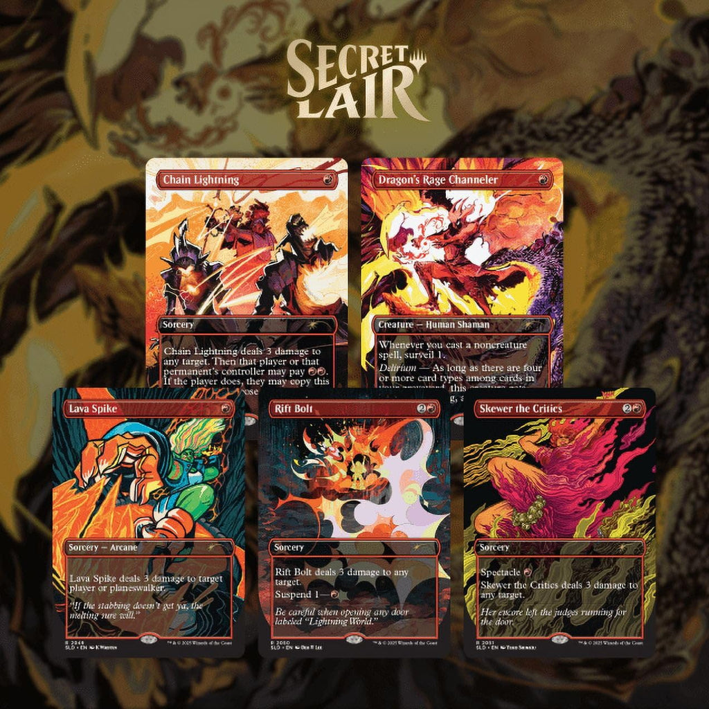 Magic the Gathering Secret Lair Everything is On Fire (Foil) - 2