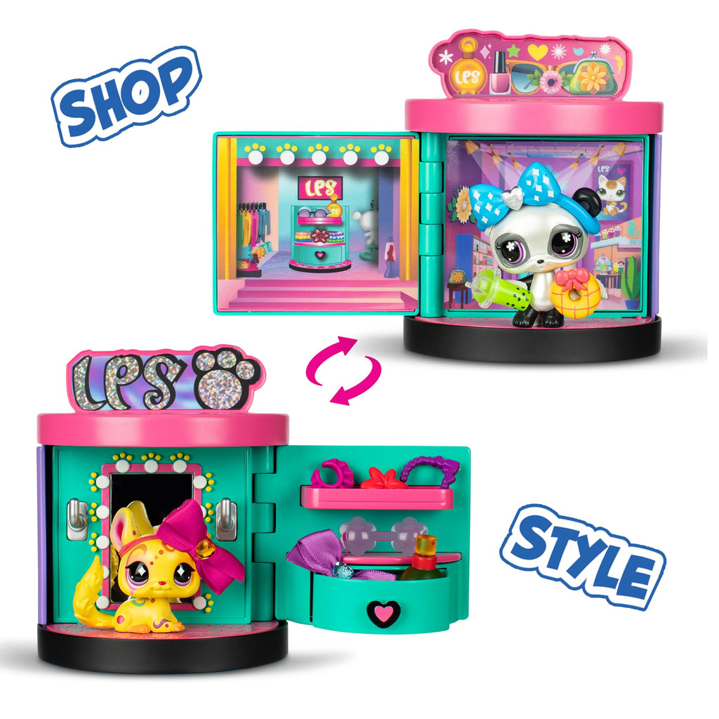 Littlest Pet Shop Sweet and Style 4-in-1 Gift Box - Pack of 3 Animals, 15 Accessories, 1 Card, 1 Code Roblox - Mini Collectible Animal Figurines - Children's Toy 4 Years and Above - BF00722 - 2