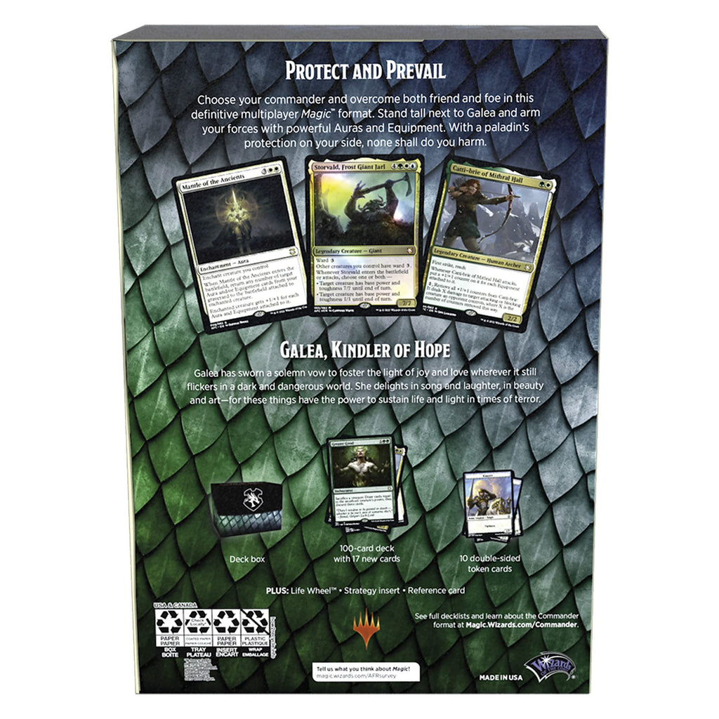 Magic: The Gathering Adventures in the Forgotten Realms Commander Deck – Aura of Courage (Green-White-Blue) - 3