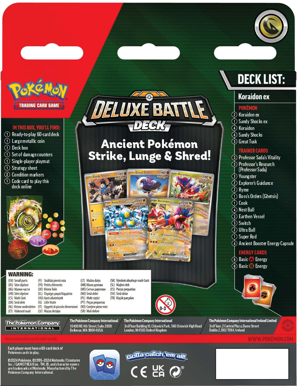 Pokemon TCG: Miraidon/Koraidon ex Deluxe Battle Deck - 4