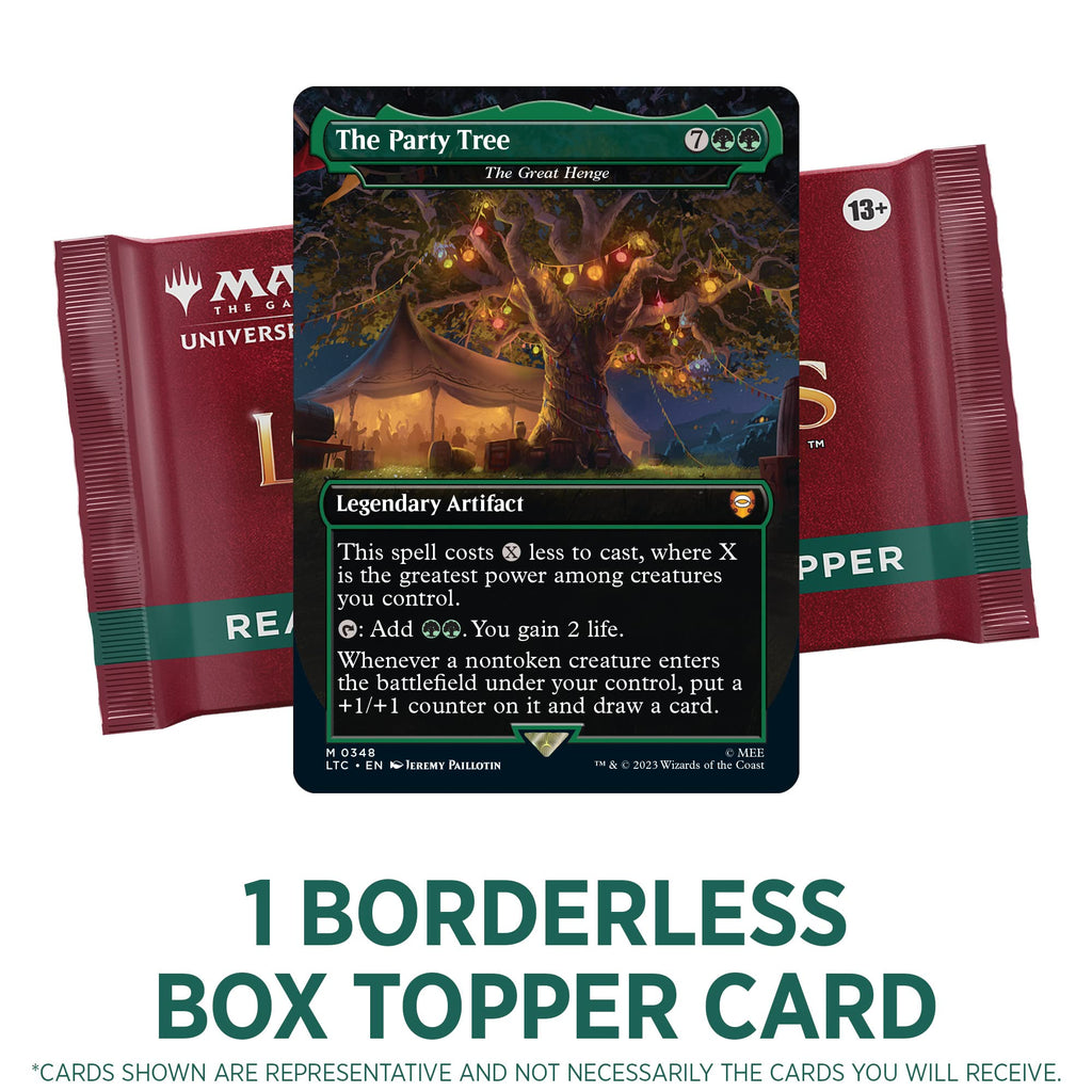 Magic: The Gathering The Lord of The Rings: Tales of Middle-Earth Draft Booster Box - 36 Packs + 1 Box Topper Card - 7