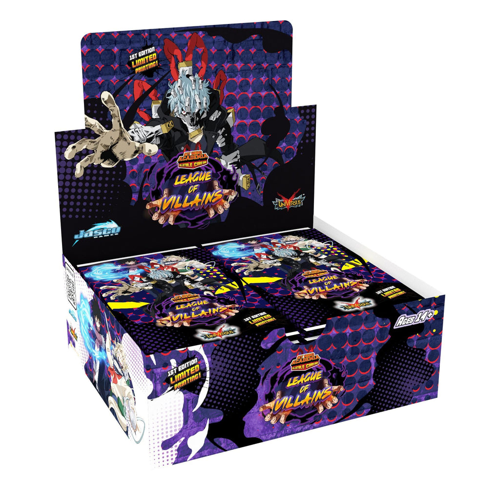 My Hero Academia Collectible Card Game Series 4 Unlimited League of Villains 24 Pack Booster Box|10 cards per pack| TCG for Adults | Ages 14+ | 2 Players | Avg. Playtime 20-30 Min | Made by Jasco Game - 2
