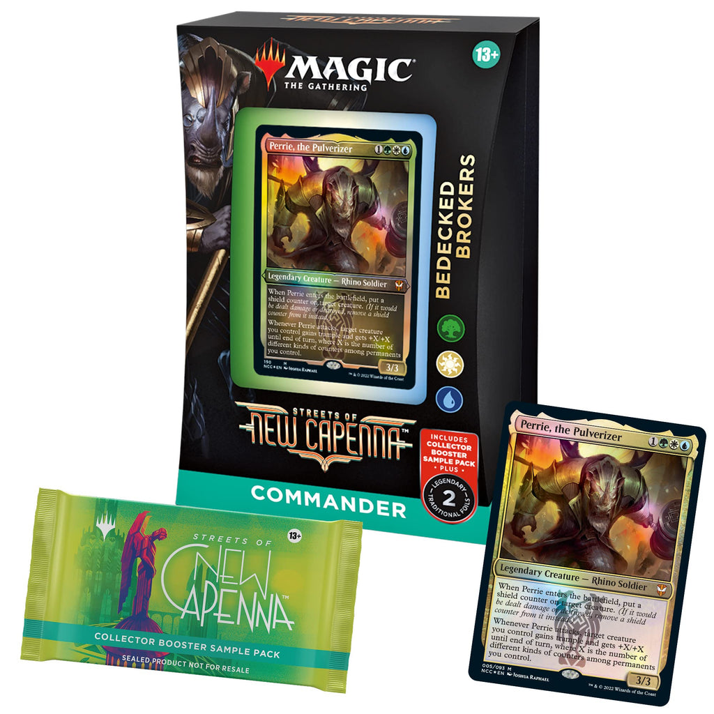 Magic: The Gathering Streets of New Capenna 5 Commander Deck Bundle – Includes 1 Obscura Operation, 1 Maestros Massacre, 1 Riveteers Rampage, 1 Cabaretti Cacophony, 1 Bedecked Brokers - 4