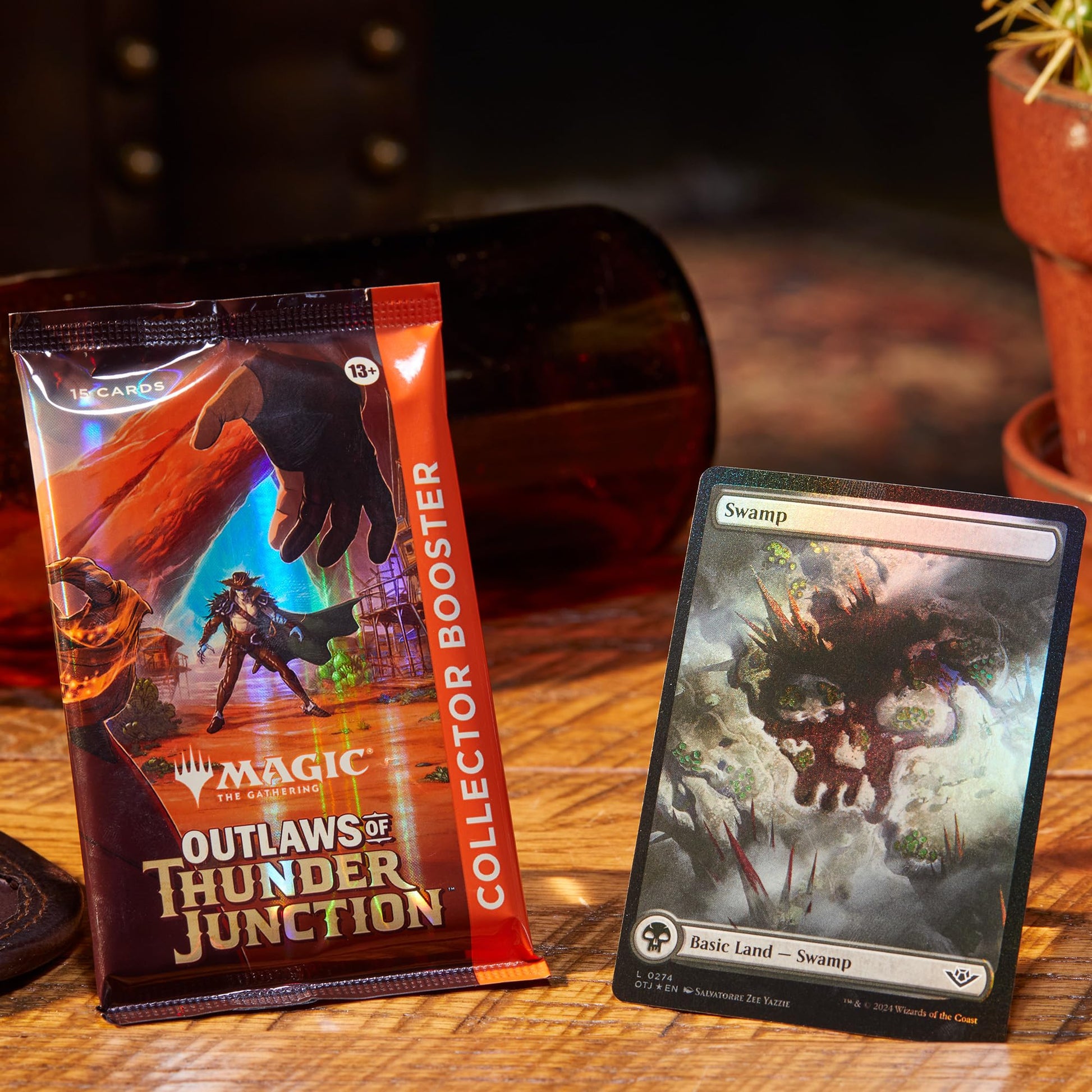 Magic: The Gathering Outlaws of Thunder Junction Collector Booster Box - 12 Packs (180 Magic Cards) - 2