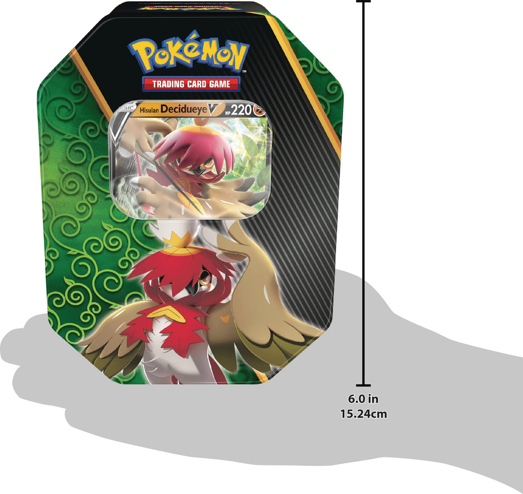 Pokémon TCG: Divergent Powers Tin – Hisuian Decidueye V (1 Foil Card & 4 Booster Packs) - 4