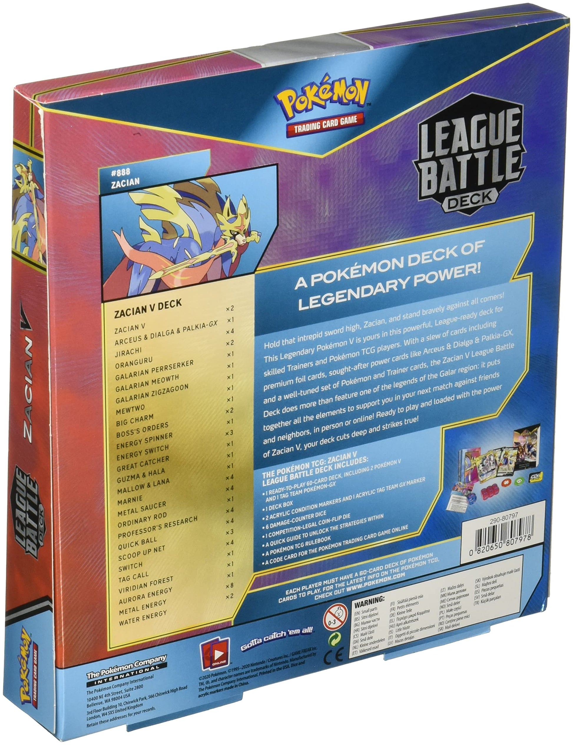 Pokémon TCG: Zacian V League Battle Deck, Multicolor - 3