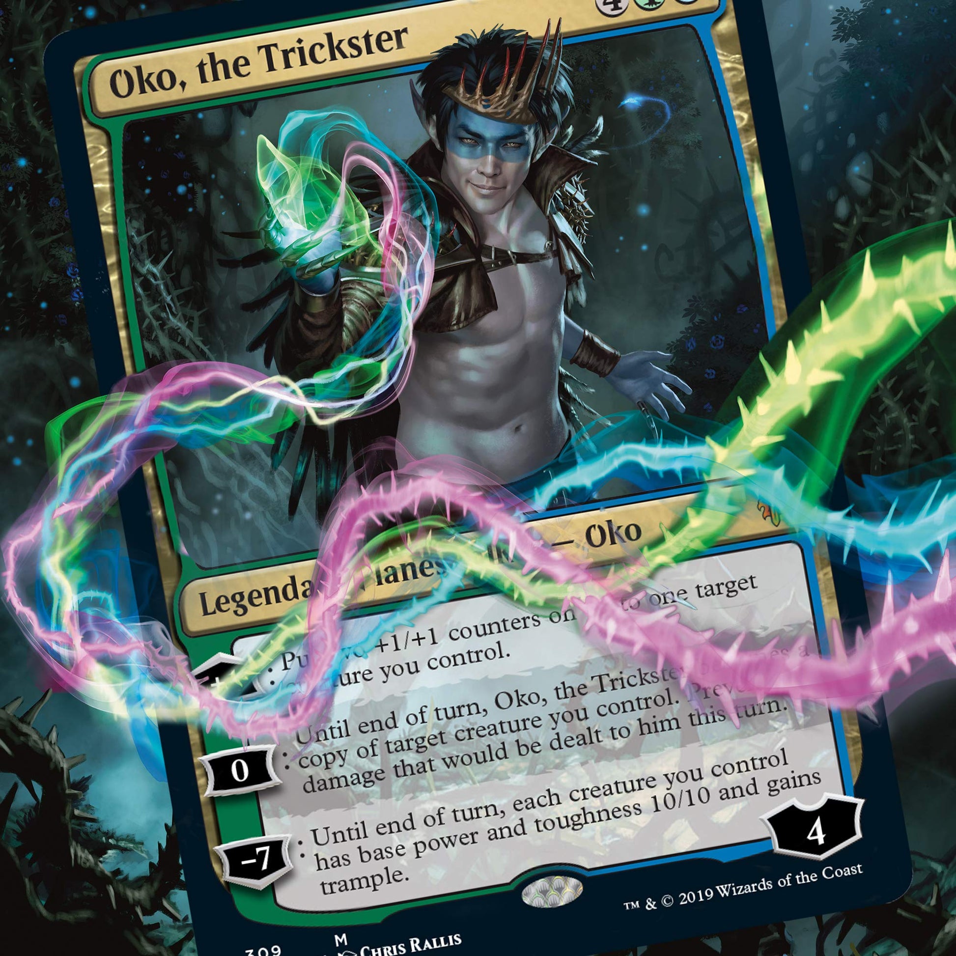 Magic The Gathering Throne of Eldraine Oko, The Trickster Planeswalker Deck | Ready-to-Play | 60-Card Starter Deck - 4