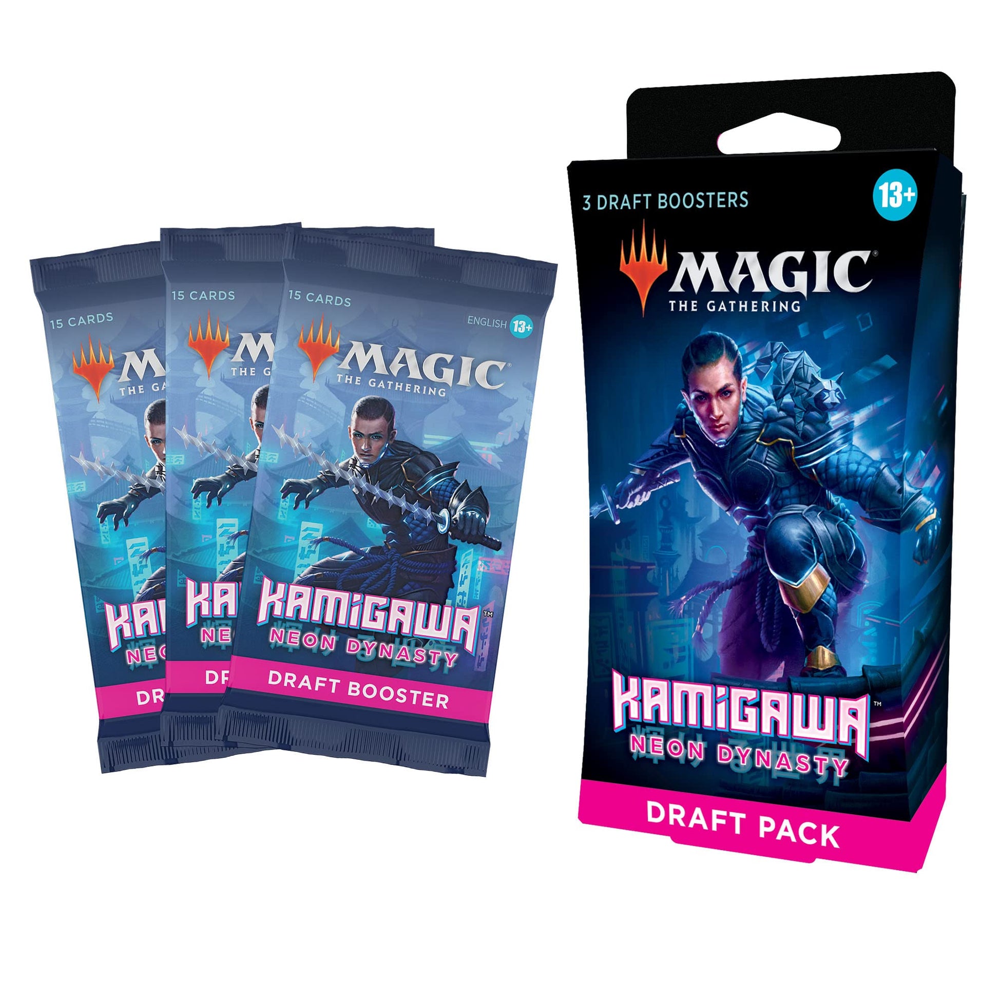 Magic: The Gathering Kamigawa: Neon Dynasty 3-Booster Draft Pack | 45 Magic Cards - 4