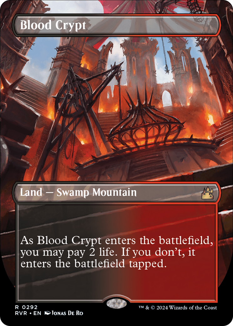 Blood Crypt (Borderless) (RVR-292) - Ravnica Remastered - Magic The Gathering - Single Cards