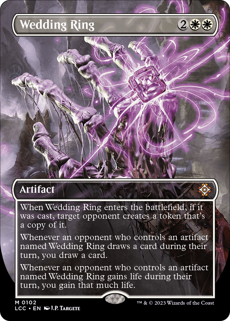 Wedding Ring (Borderless) (LCC-102) - The Lost Caverns of Ixalan Commander - Magic The Gathering - Single Cards