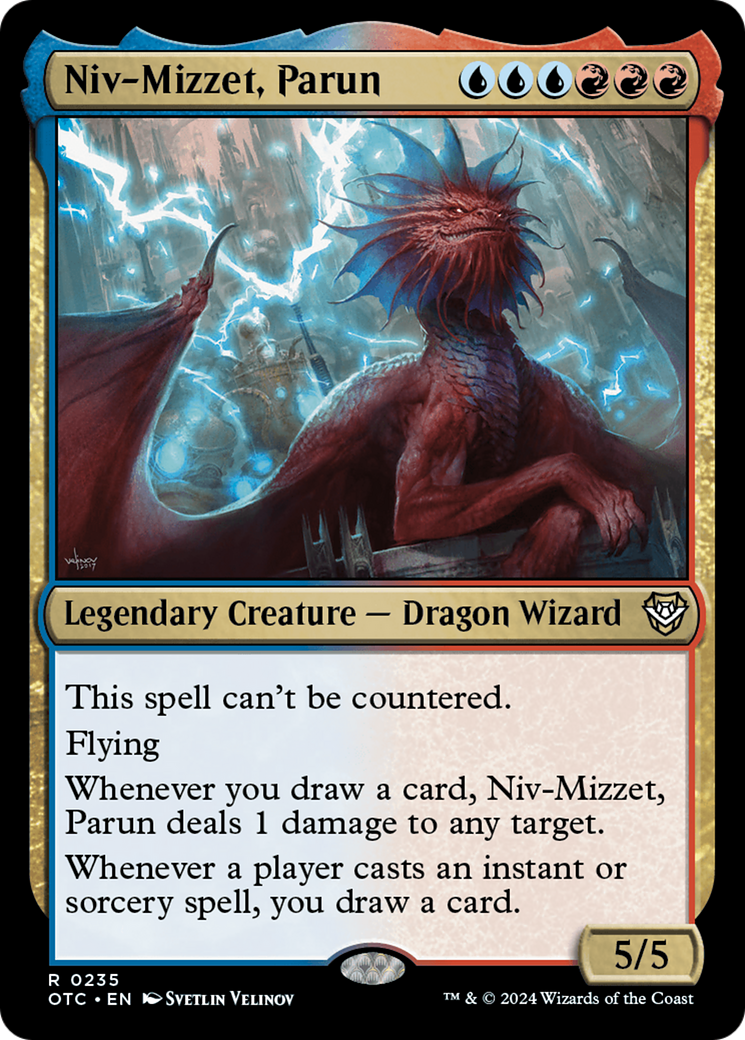 Niv-Mizzet, Parun (OTC-235) - Outlaws of Thunder Junction Commander - Magic The Gathering - Single Cards