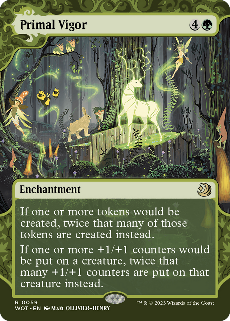FOIL Primal Vigor (WOT-059) - Wilds of Eldraine: Enchanting Tales - Magic The Gathering - Single Cards