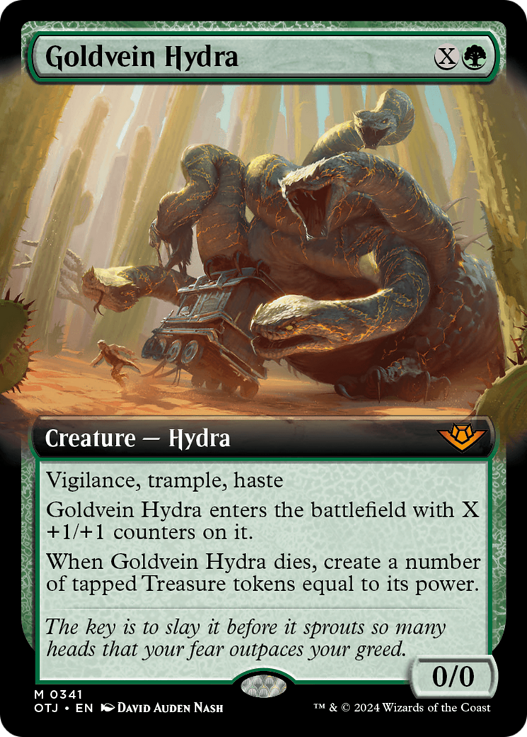Goldvein Hydra (Extended Art) (OTJ-341) - Outlaws of Thunder Junction - Magic The Gathering - Single Cards