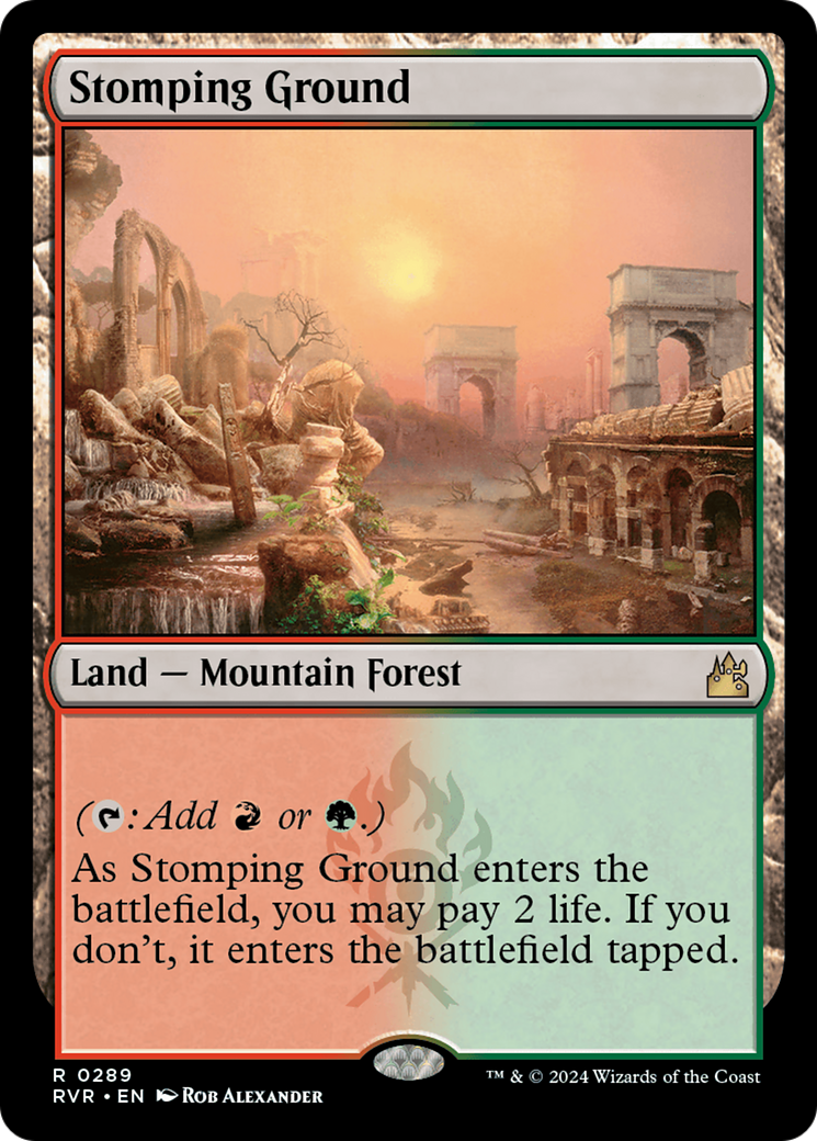 FOIL Stomping Ground (RVR-289) - Ravnica Remastered - Magic The Gathering - Single Cards