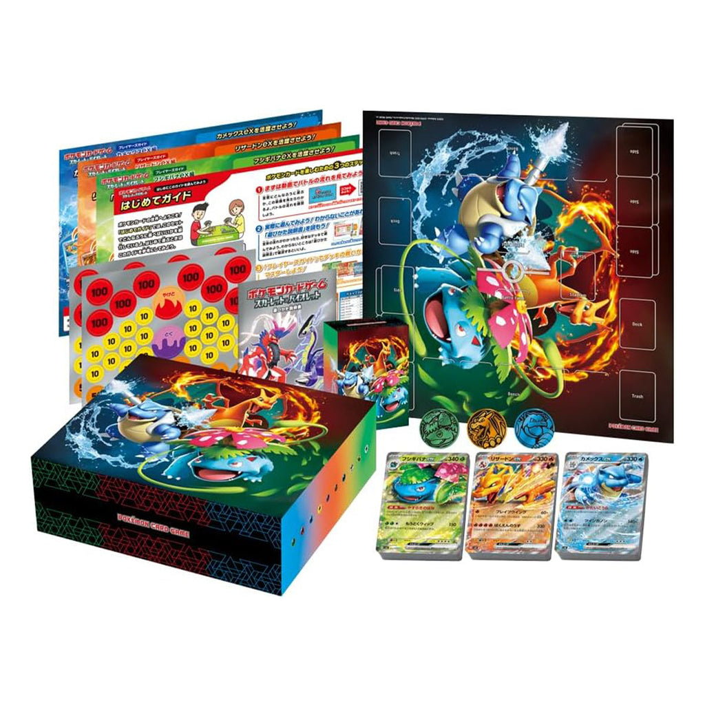 Pokemon Scarlet & Violet Special Deck Set EX Venusaur Charizard Blastoise - Trading Card Games - 2