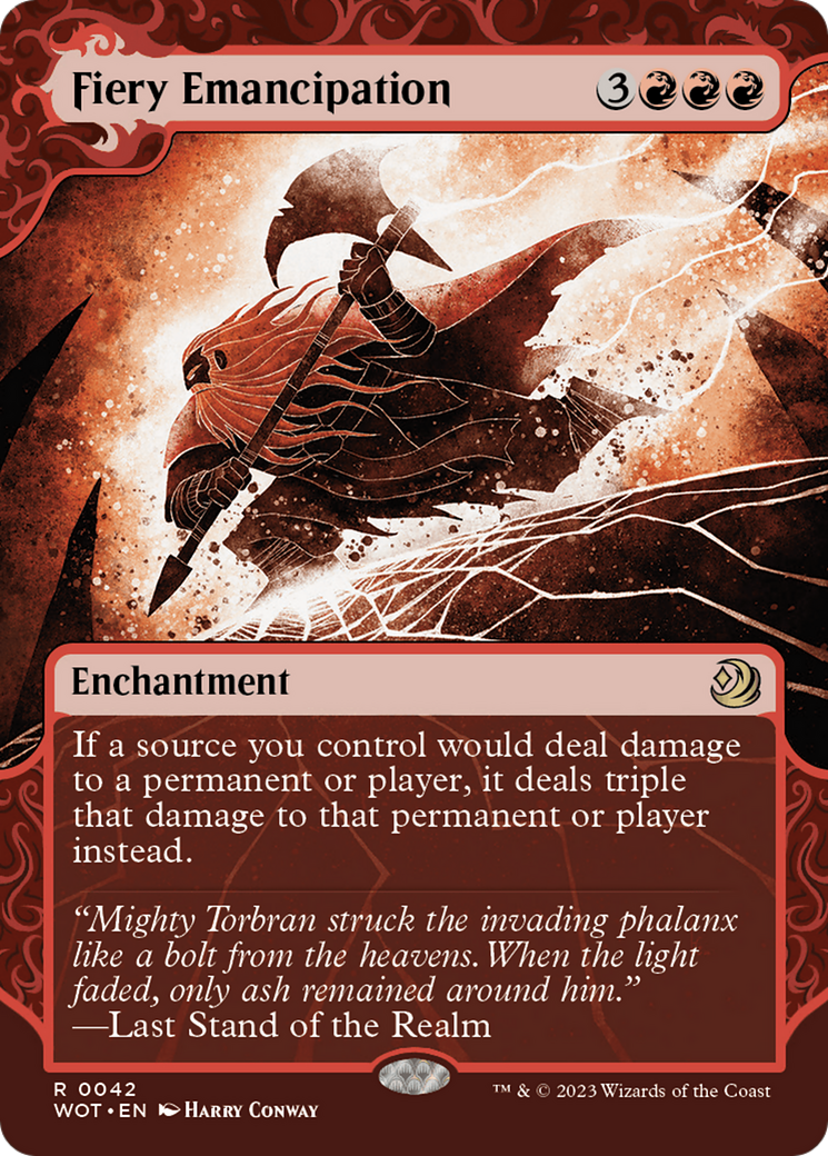 Fiery Emancipation (WOT-042) - Wilds of Eldraine: Enchanting Tales - Magic The Gathering - Single Cards