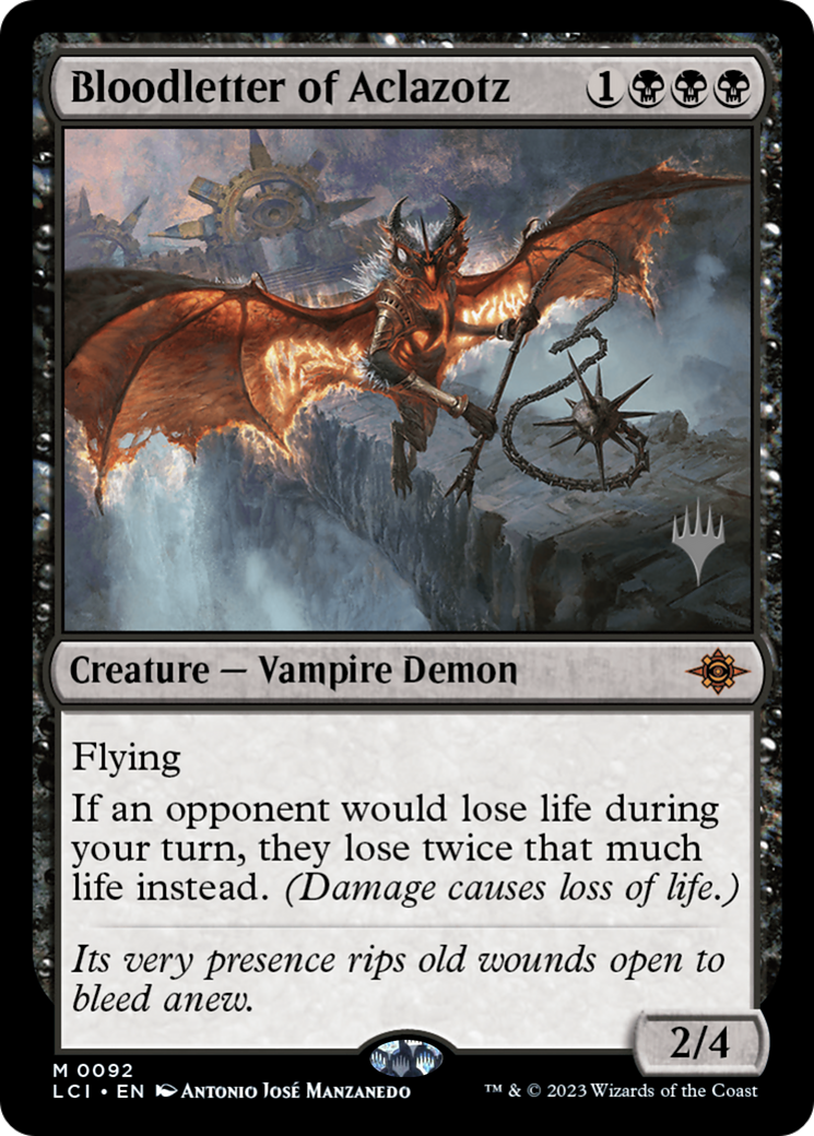 Bloodletter of Aclazotz (PPLCI-92P) - The Lost Caverns of Ixalan Promos - Magic The Gathering - Single Cards