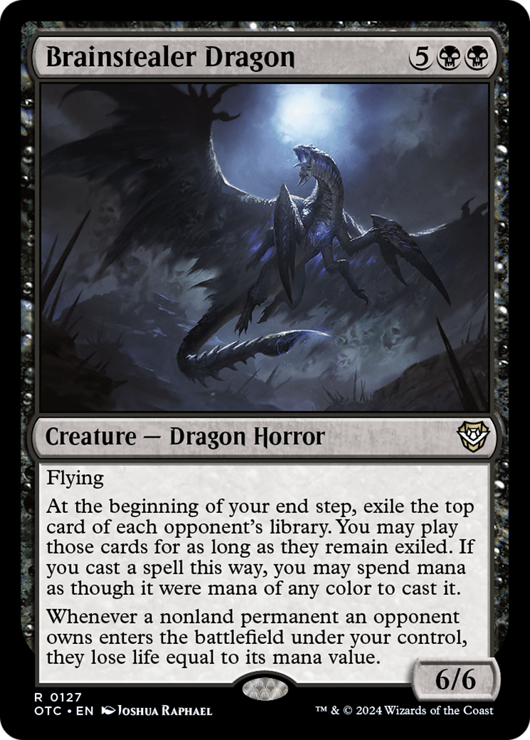 Brainstealer Dragon (OTC-127) - Outlaws of Thunder Junction Commander - Magic The Gathering - Single Cards