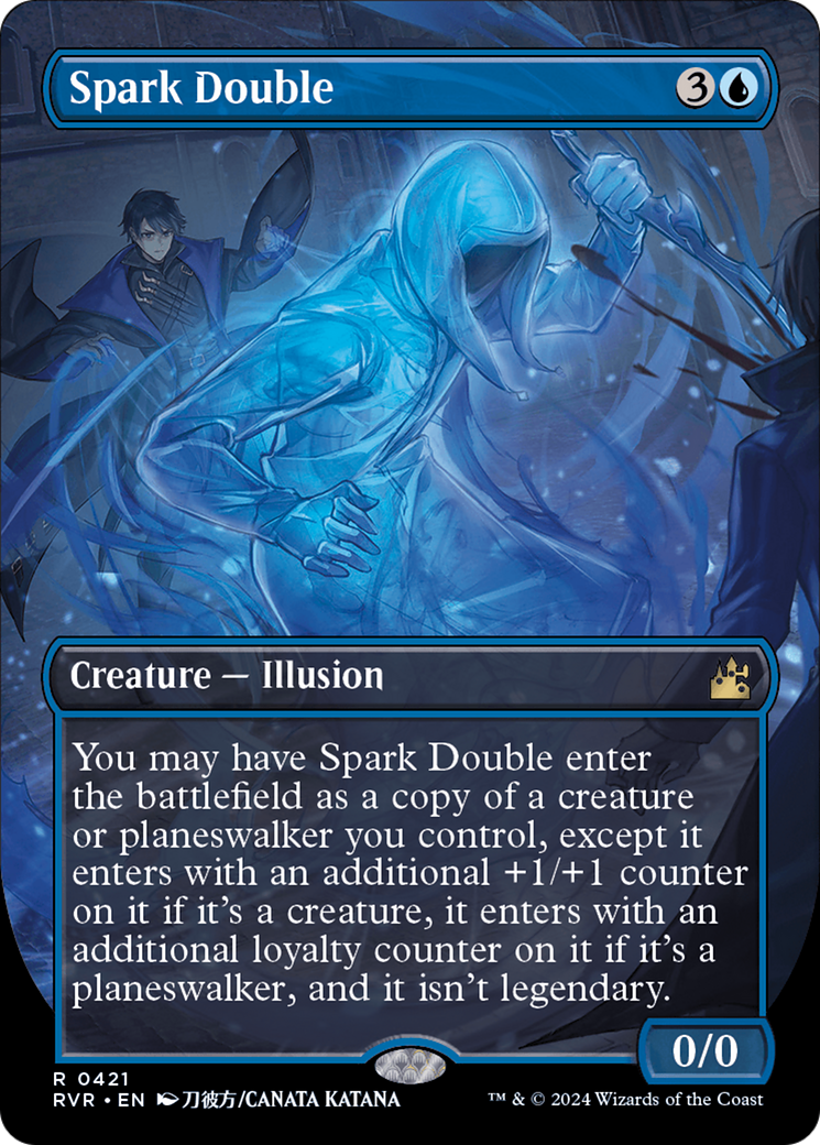 FOIL Spark Double (Anime Borderless) (RVR-421) - Ravnica Remastered - Magic The Gathering - Single Cards
