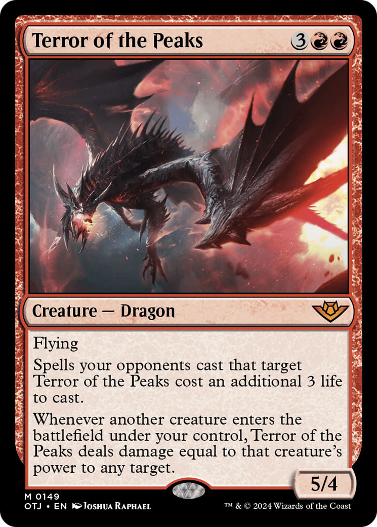 FOIL Terror of the Peaks (OTJ-149) - Outlaws of Thunder Junction - Magic The Gathering - Single Cards