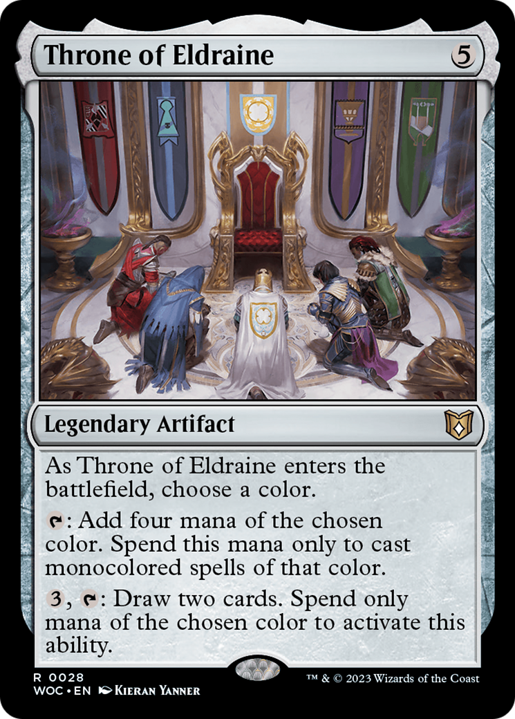 FOIL Throne of Eldraine (WOC-028) - Wilds of Eldraine Commander - Magic The Gathering - Single Cards
