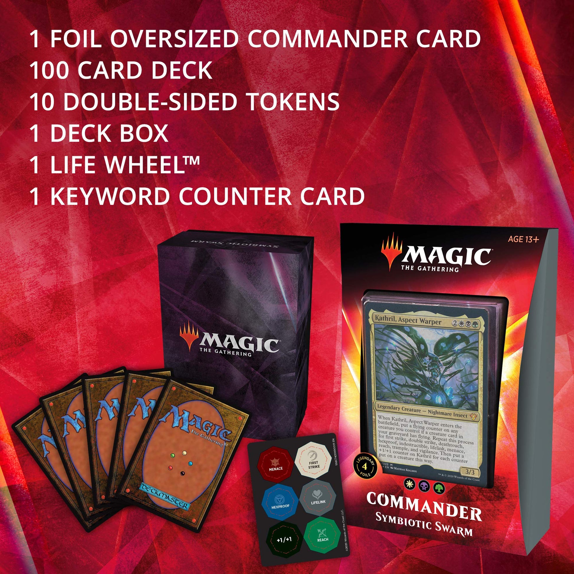 Magic: The Gathering Symbiotic Swarm Ikoria Commander Deck | 100 Card Deck | 4 Foil Legendary Creatures - 7