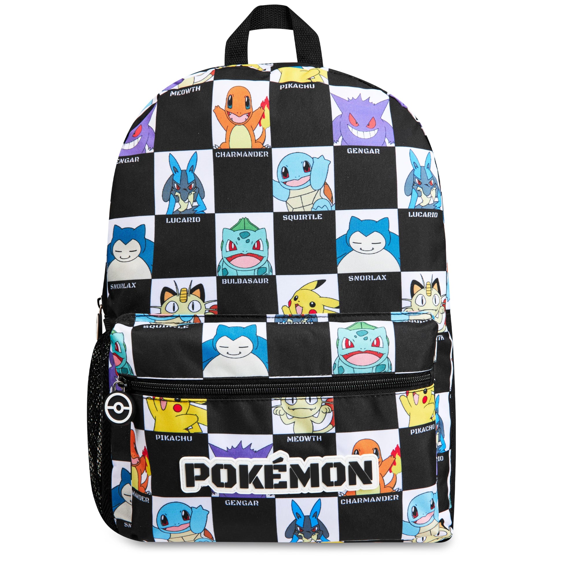 Pokemon Backpack for Kids Teens Pikachu Anime School Bag Daypack Backpacks for Daycare Sports School Supplies Gifts for Kids (Black/White) - 5