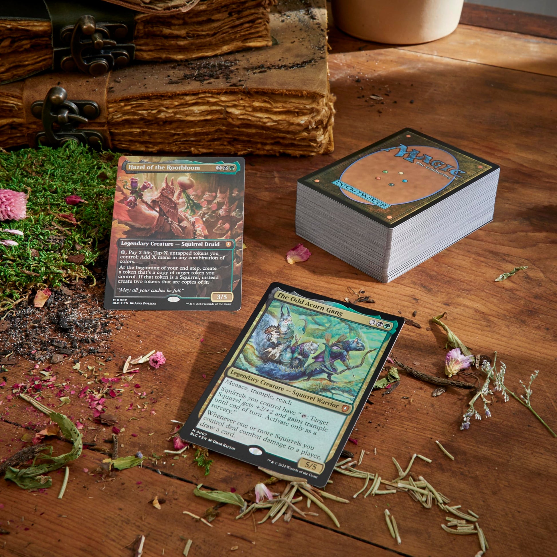 Magic: The Gathering Bloomburrow Commander Deck - Squirreled Away (100-Card Deck, 2-Card Collector Booster Sample Pack + Accessories) - 5