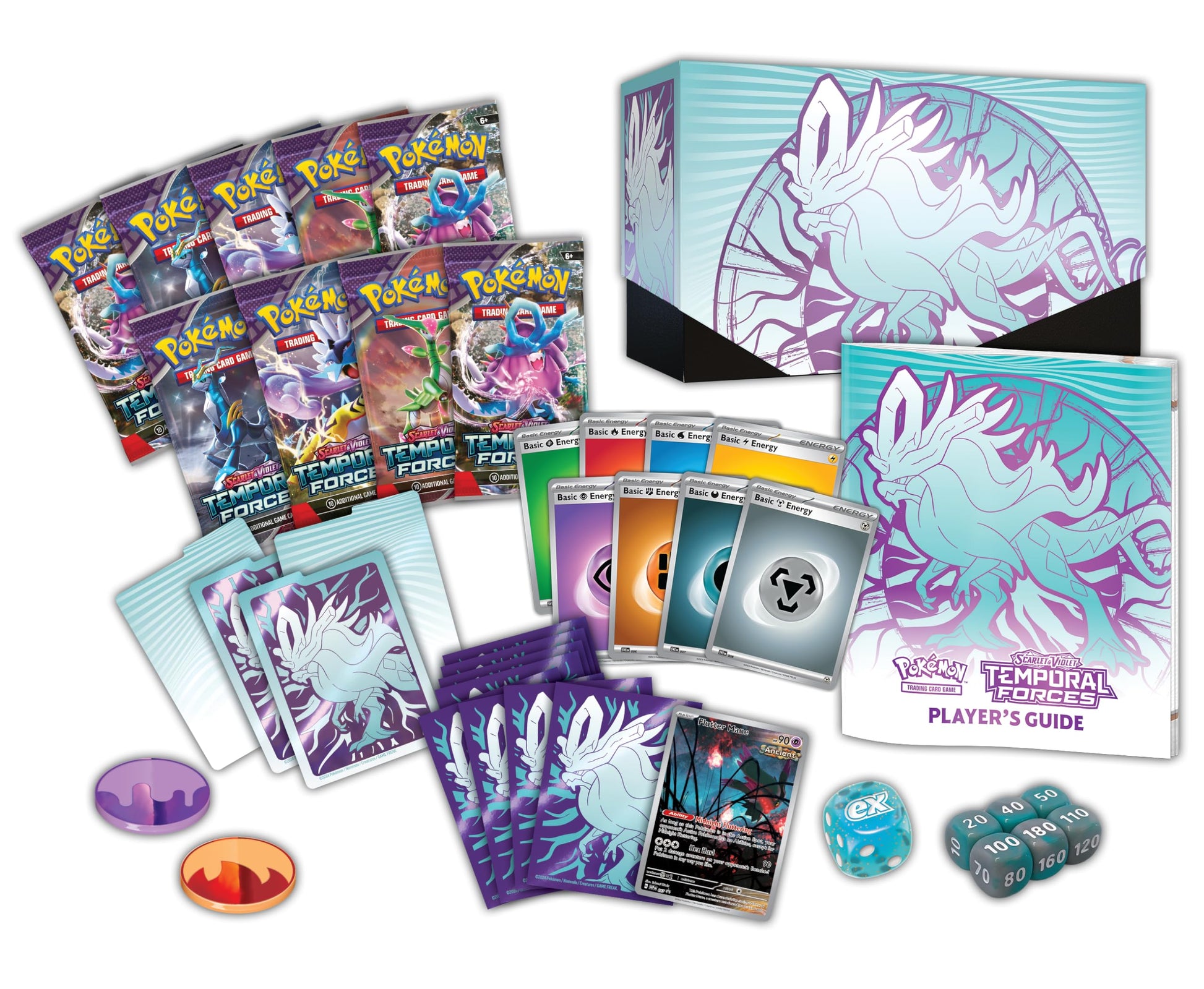 Pokemon TCG: Scarlet and Violet: Temporal Forces: Elite Trainer Box: Walking Wake - 3