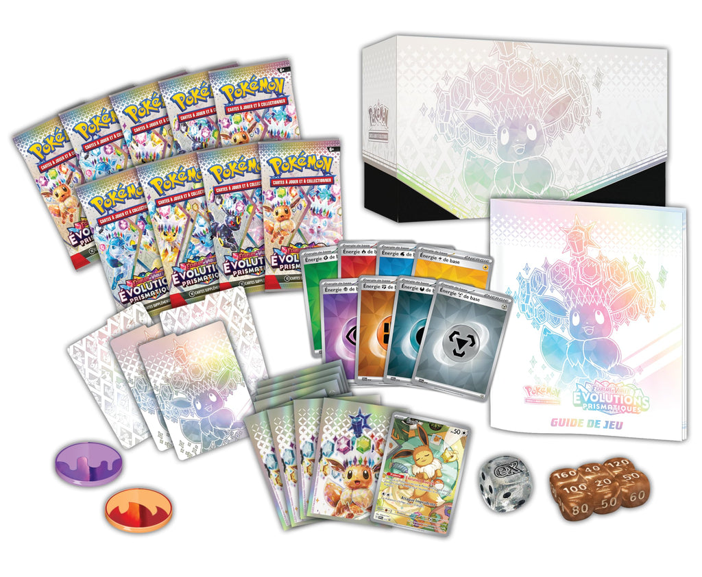 Pokemon Scarlet & Purple Elite Trainer Set - Prismatic Evolutions of The Pokemon TCG (1 Fully Illustrated Promo Card, 9 Booster Packs & Premium Game Accessories) - 6
