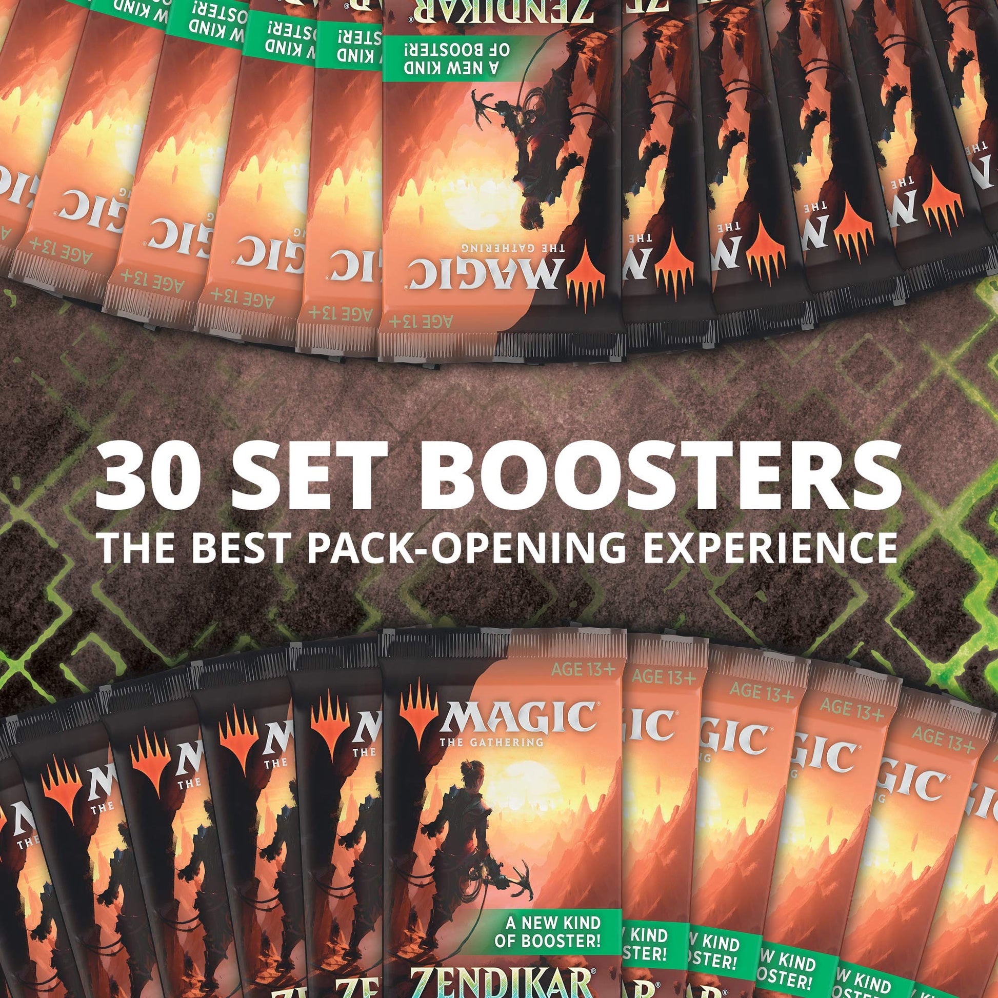 Magic: The Gathering Zendikar Rising Set Booster Box | 30 Packs (360 Cards) + 1 Box Topper | Foil in Every Pack - 5