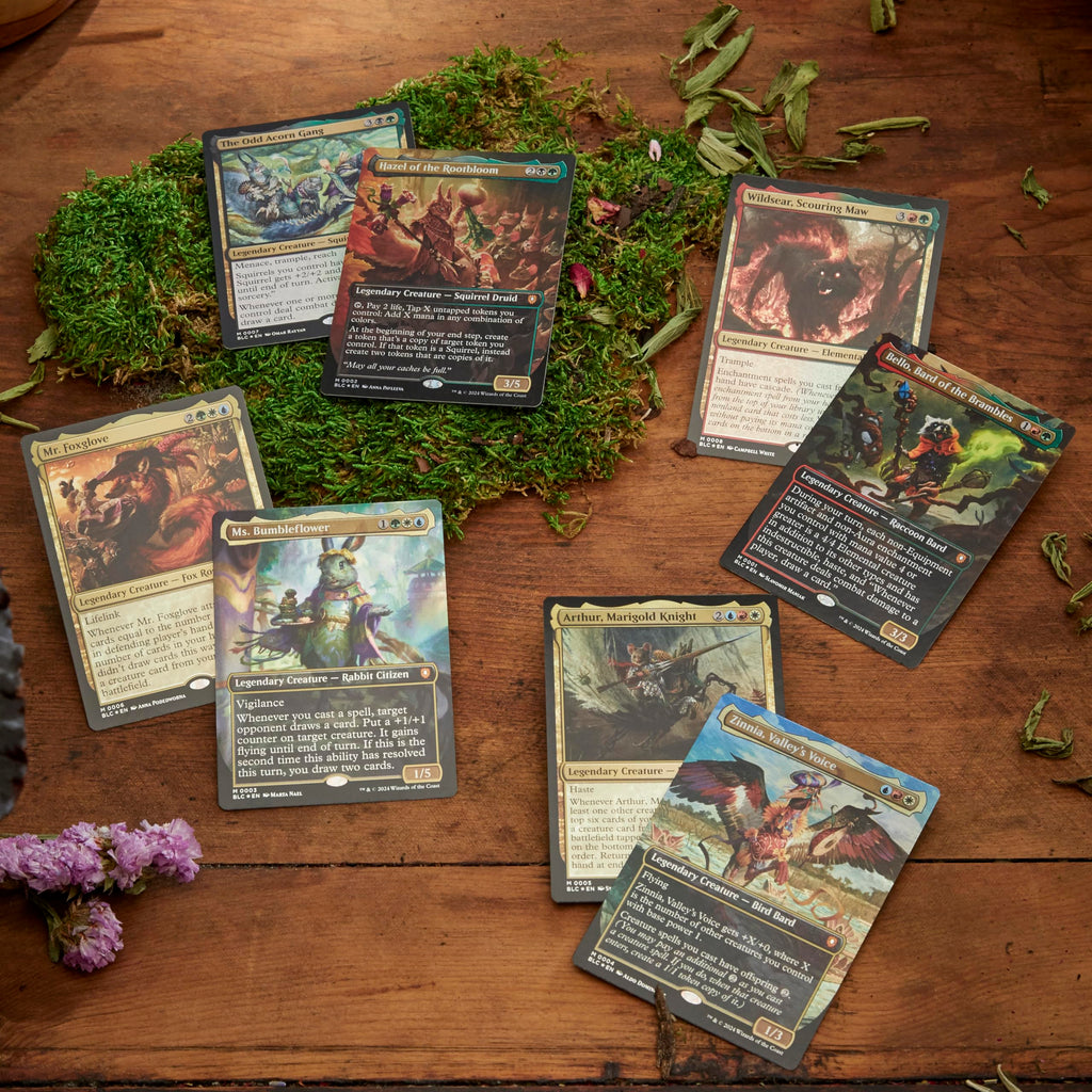 Magic: The Gathering Bloomburrow Commander Deck Bundle - Includes All 4 Decks (Animated Army, Family Matters, Peace Offering, and Squirreled Away) - 4