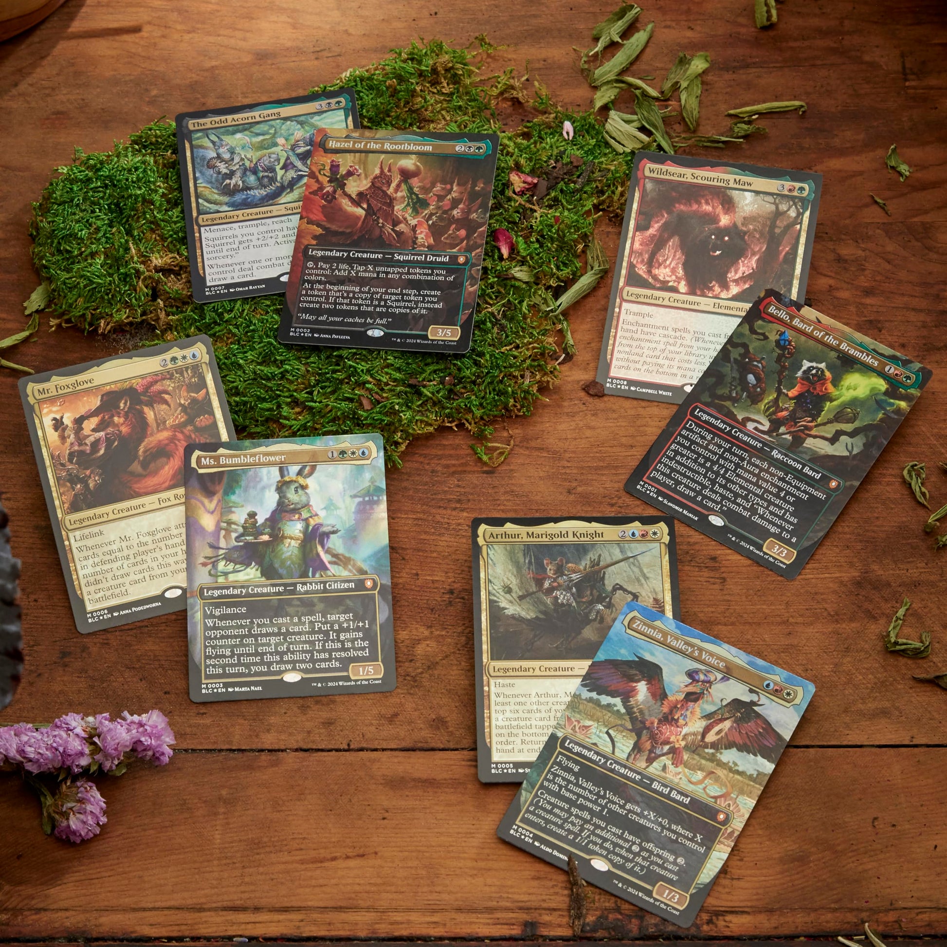 Magic: The Gathering Bloomburrow Commander Deck Bundle - Includes All 4 Decks (Animated Army, Family Matters, Peace Offering, and Squirreled Away) - 4