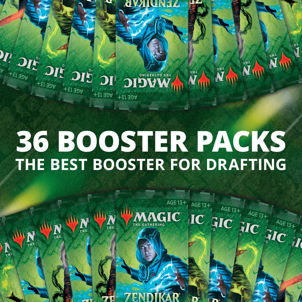 Magic The Gathering Zendikar Rising Draft Booster Box | 36 Booster Packs (540 Cards) + 1 Box Topper | 36 Full Art Lands | Factory Sealed - 7
