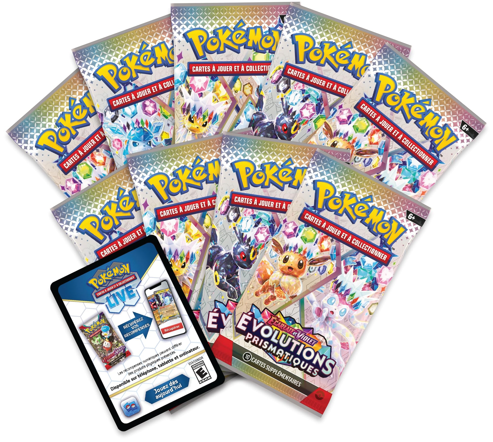 Pokemon Scarlet & Purple Elite Trainer Set - Prismatic Evolutions of The Pokemon TCG (1 Fully Illustrated Promo Card, 9 Booster Packs & Premium Game Accessories) - 5