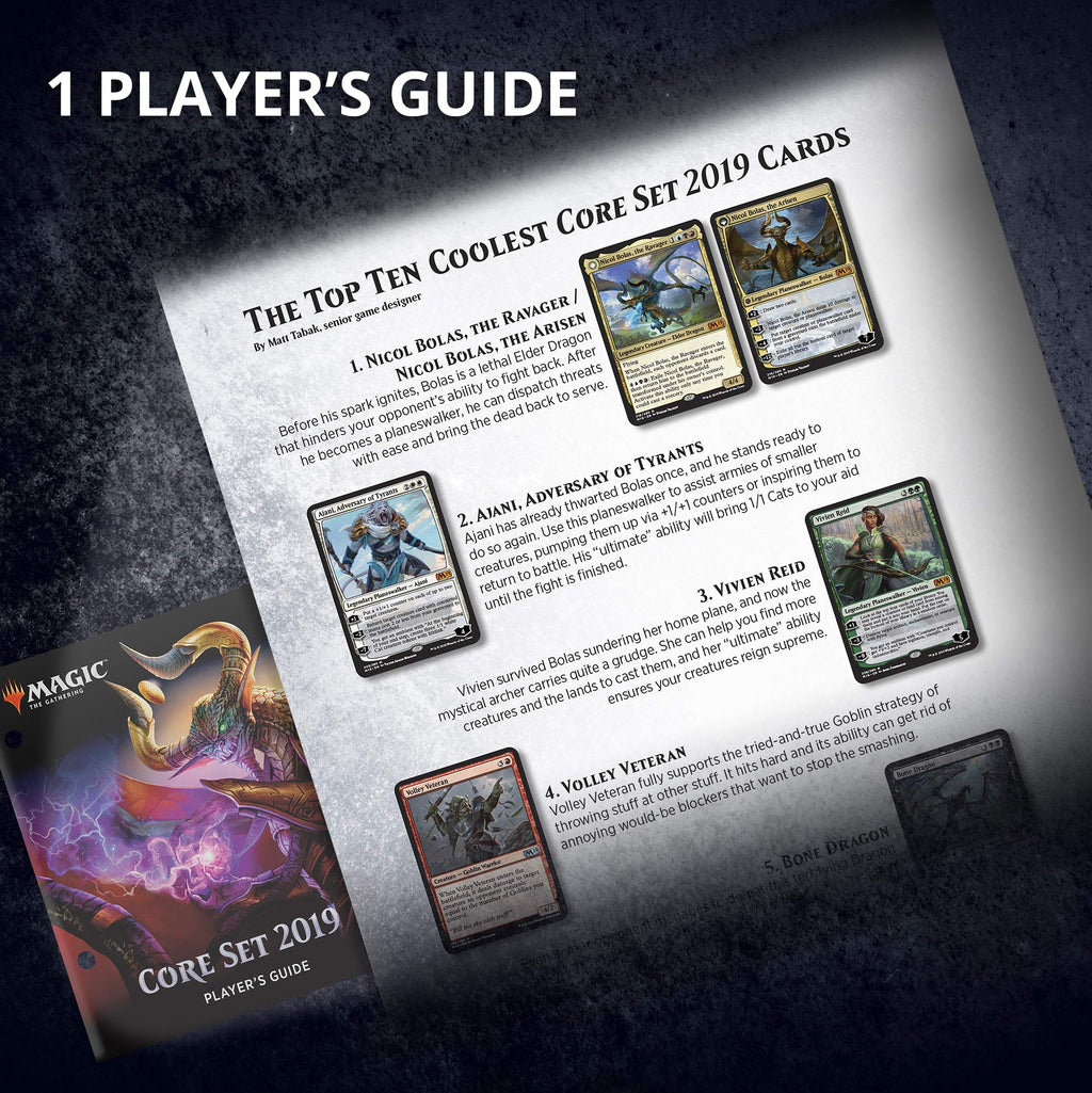 Magic: The Gathering Core Set 2019 Bundle | 10 Booster Packs | Accessories - 3