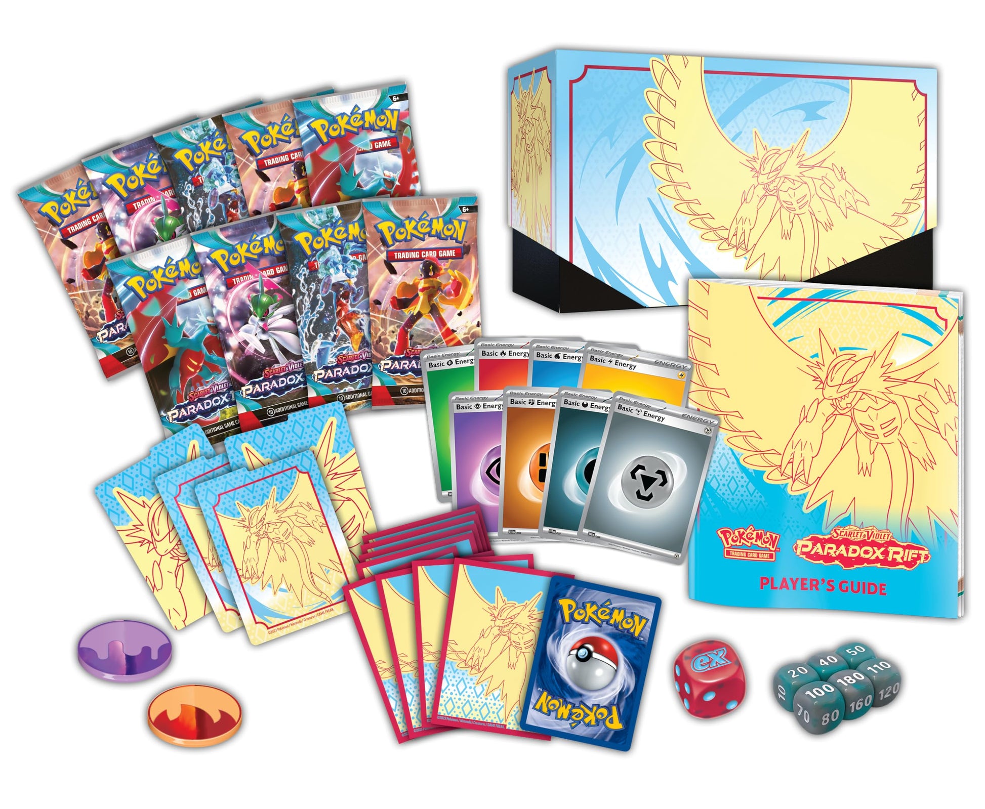 POKEMON TCG: Scarlet and Violet: Paradox RIFT: Elite Trainer Box - Roaring Moon - 3