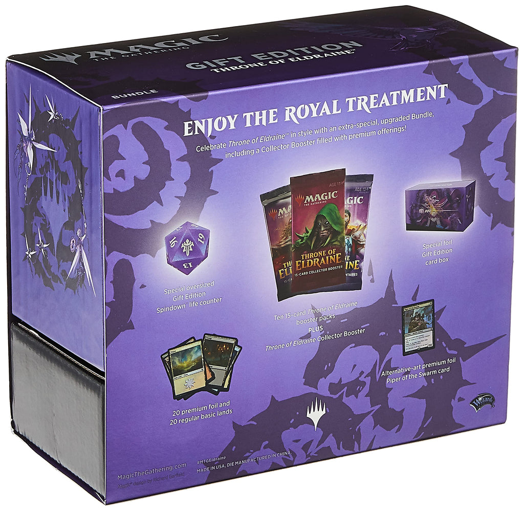 Magic The Gathering Throne of Eldraine Bundle Gift Edition | Alternate Art | 10 Booster Pack | 1 Collector Booster | Accessories - 5