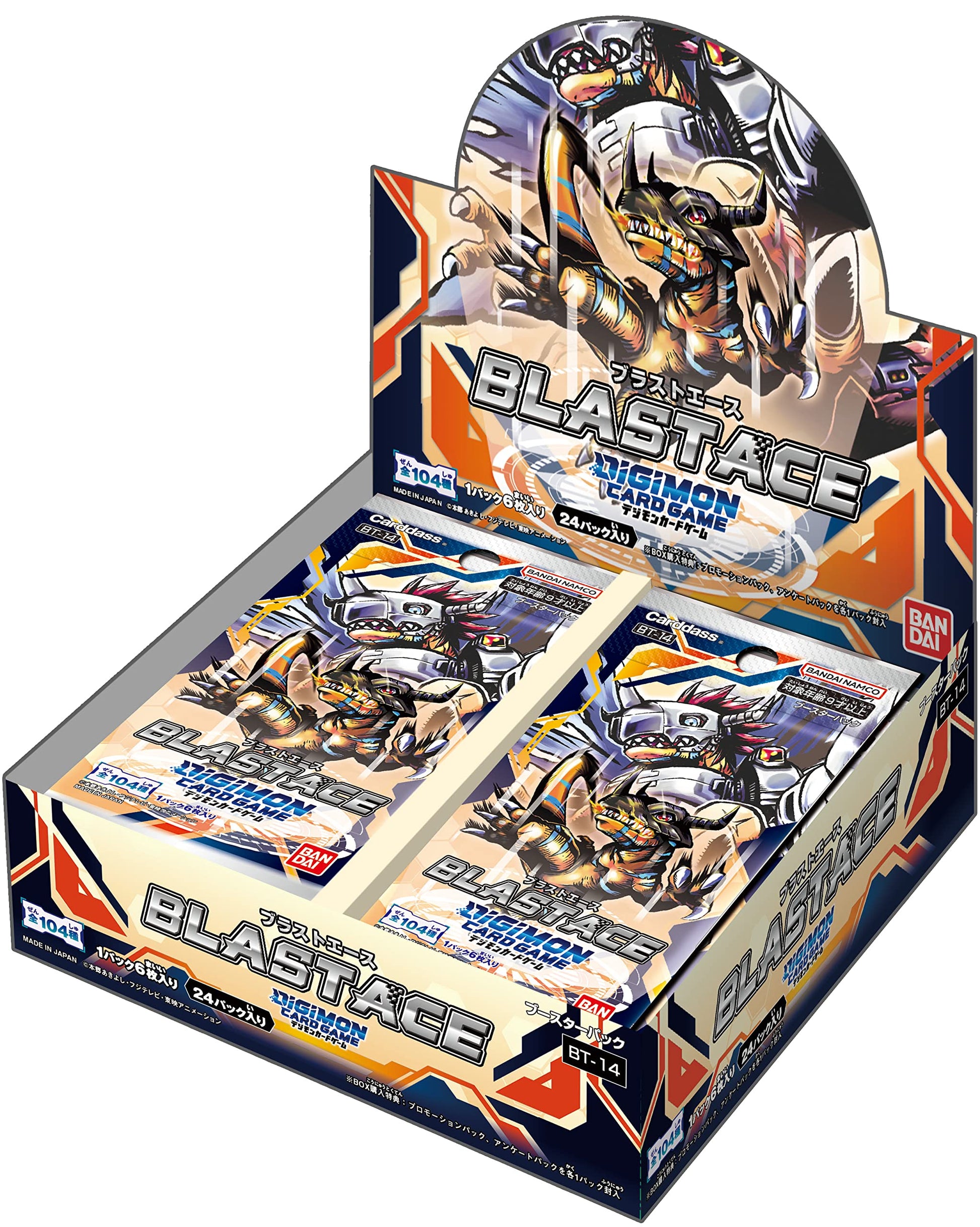 BANDAI Digimon Card Game Booster Pack Blast ACE [BT-14] (Box) 24 Pack