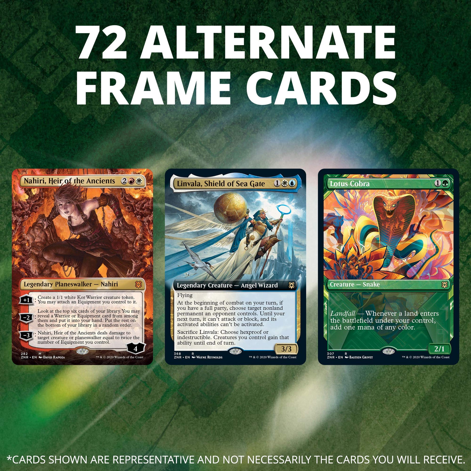 Magic: The Gathering Zendikar Rising Collector Booster Box | 12 Packs (180 Cards) + 2 Box Toppers | 132+ Foils | 48 Rares | 72 Alternate Frame Cards - 3