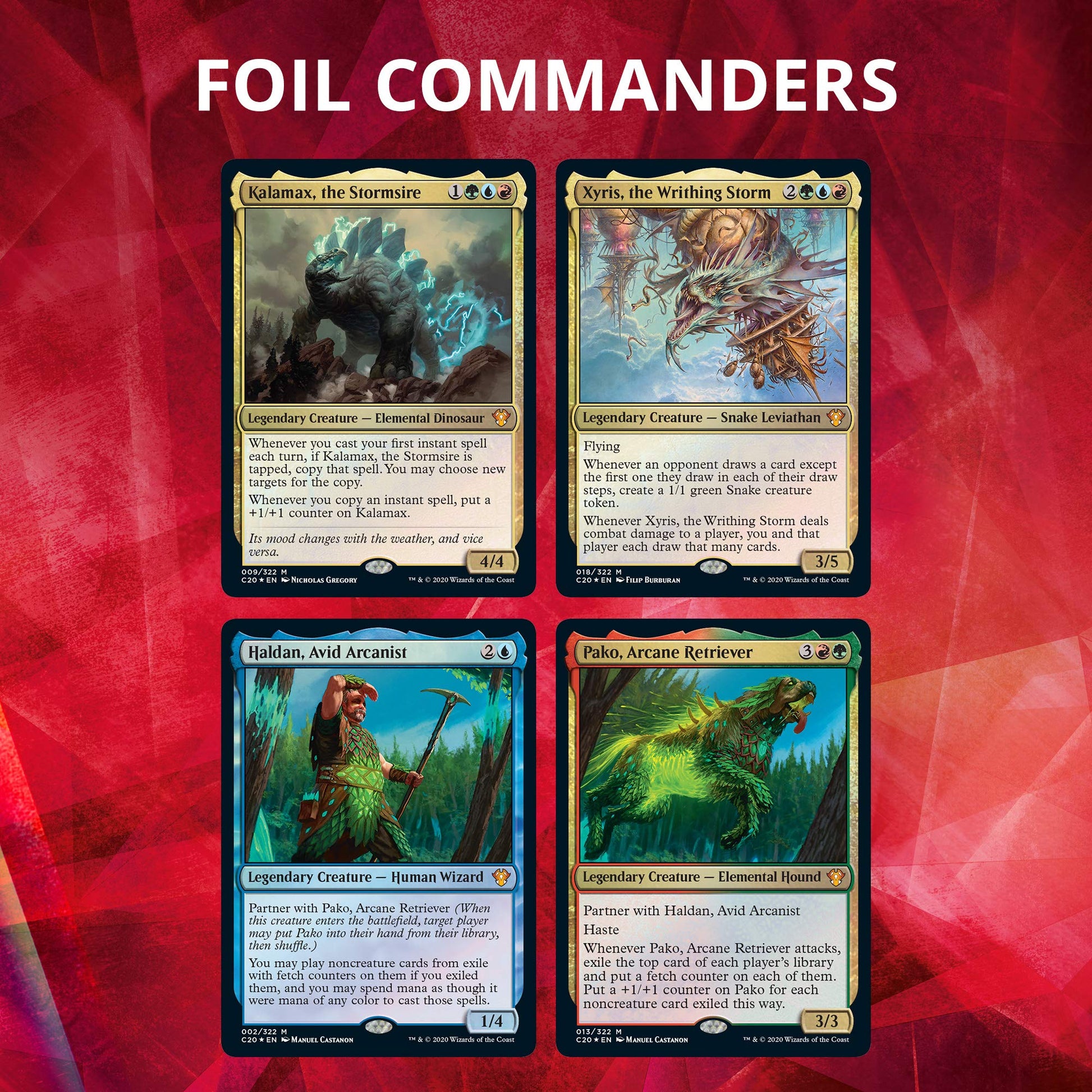 Magic: The Gathering Arcane Maelstrom Ikoria Commander Deck | 100 Card Deck | 4 Foil Legendary Creatures - 6