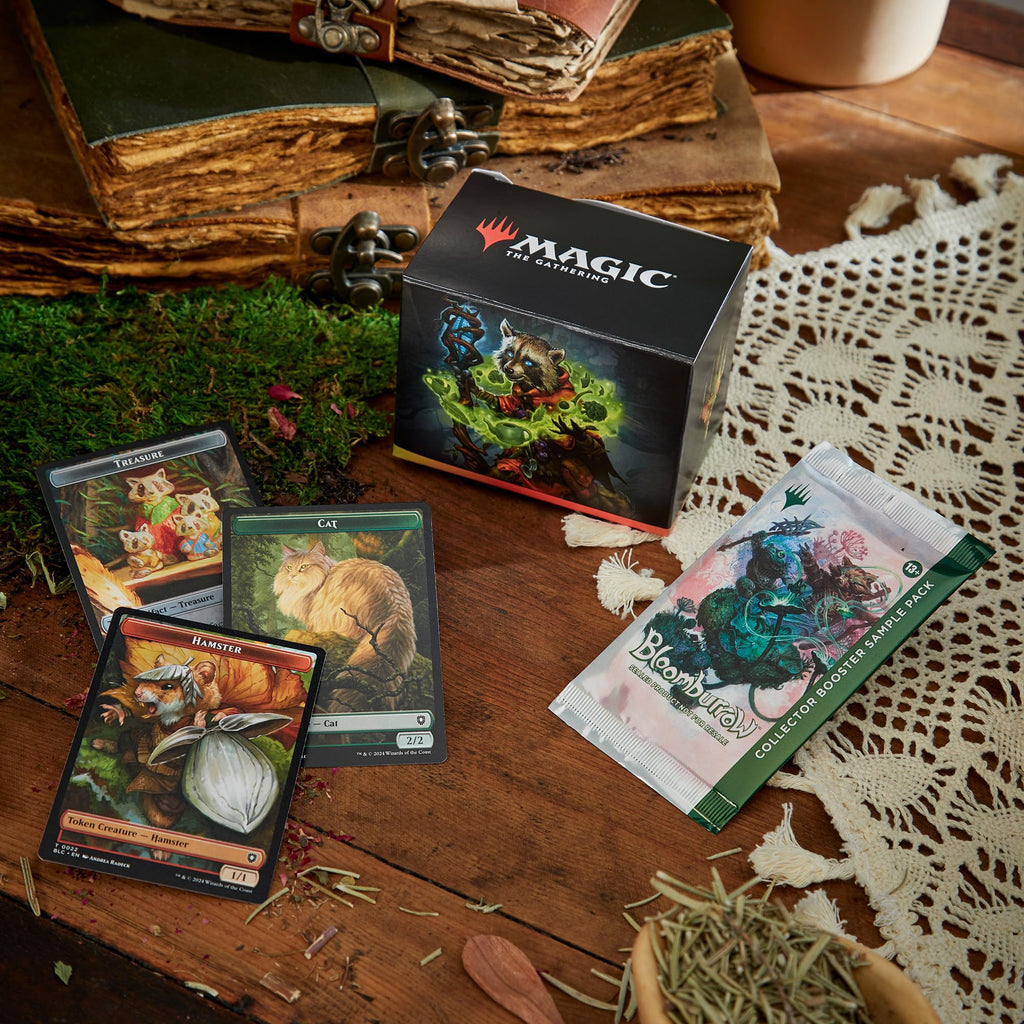 Magic: The Gathering Bloomburrow Commander Deck - Animated Army (100-Card Deck, 2-Card Collector Booster Sample Pack + Accessories) - 2
