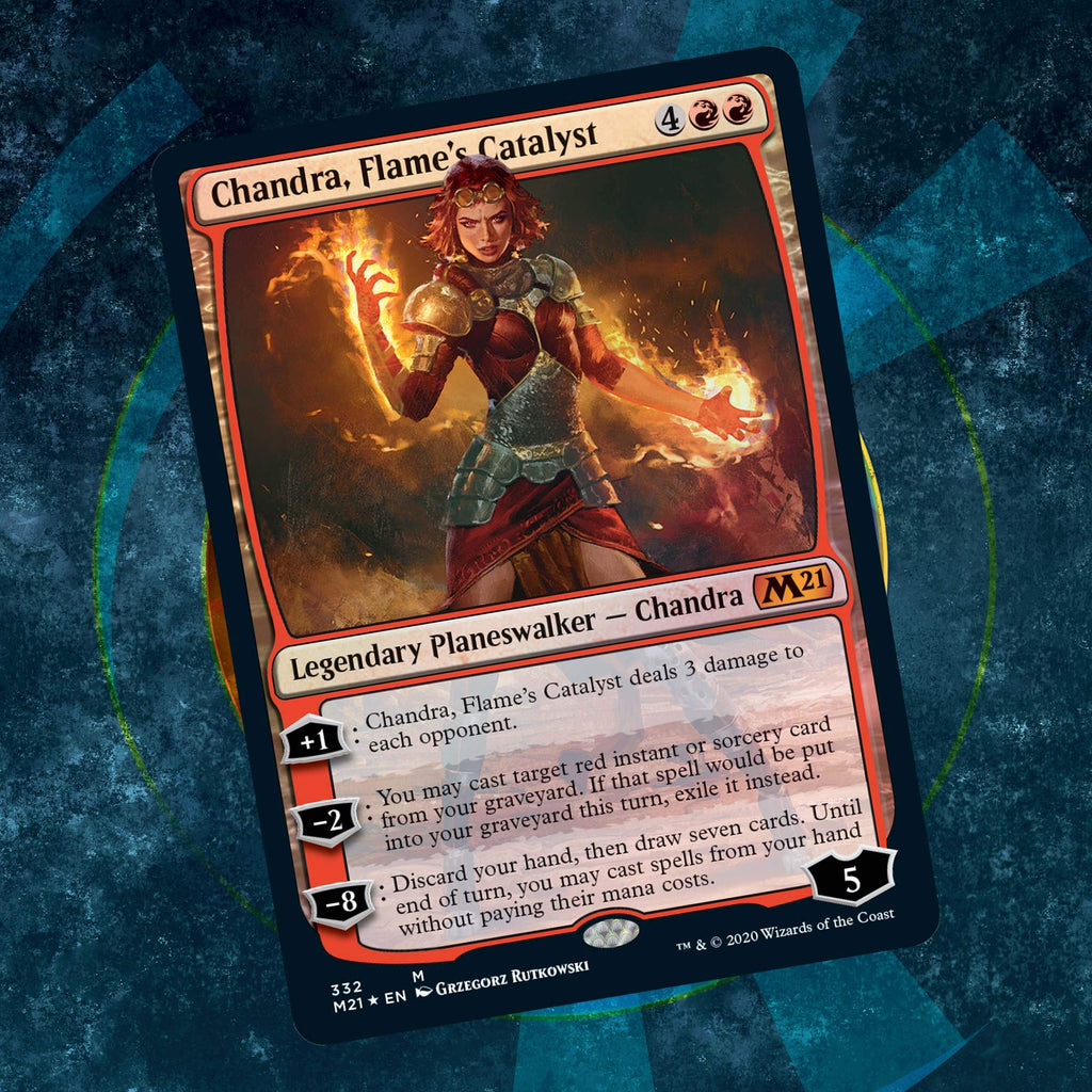 Magic: The Gathering Chandra, Flame’s Catalyst Planeswalker Deck | Core Set 2021 (M21) | 60 Card Starter Deck, C76580000 - 7