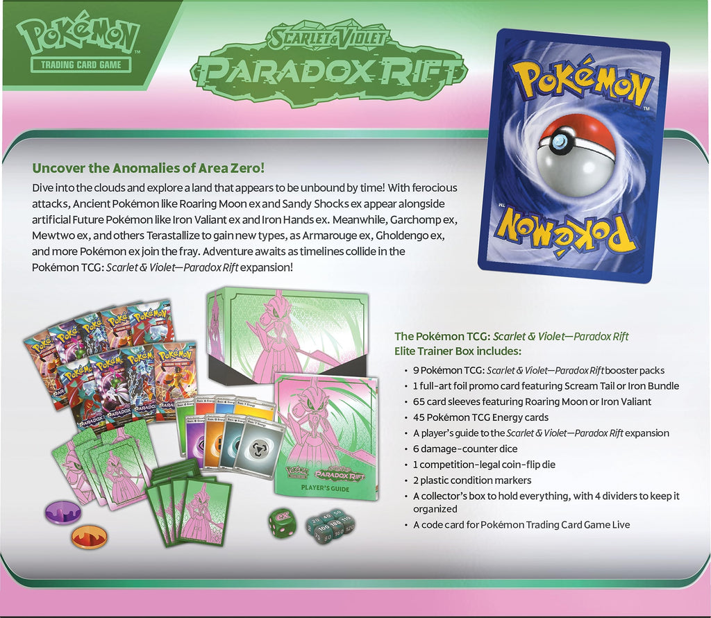 Pokemon TCG: SV4 Paradox Rift Elite Trainer Box - Iron Bundle - 2