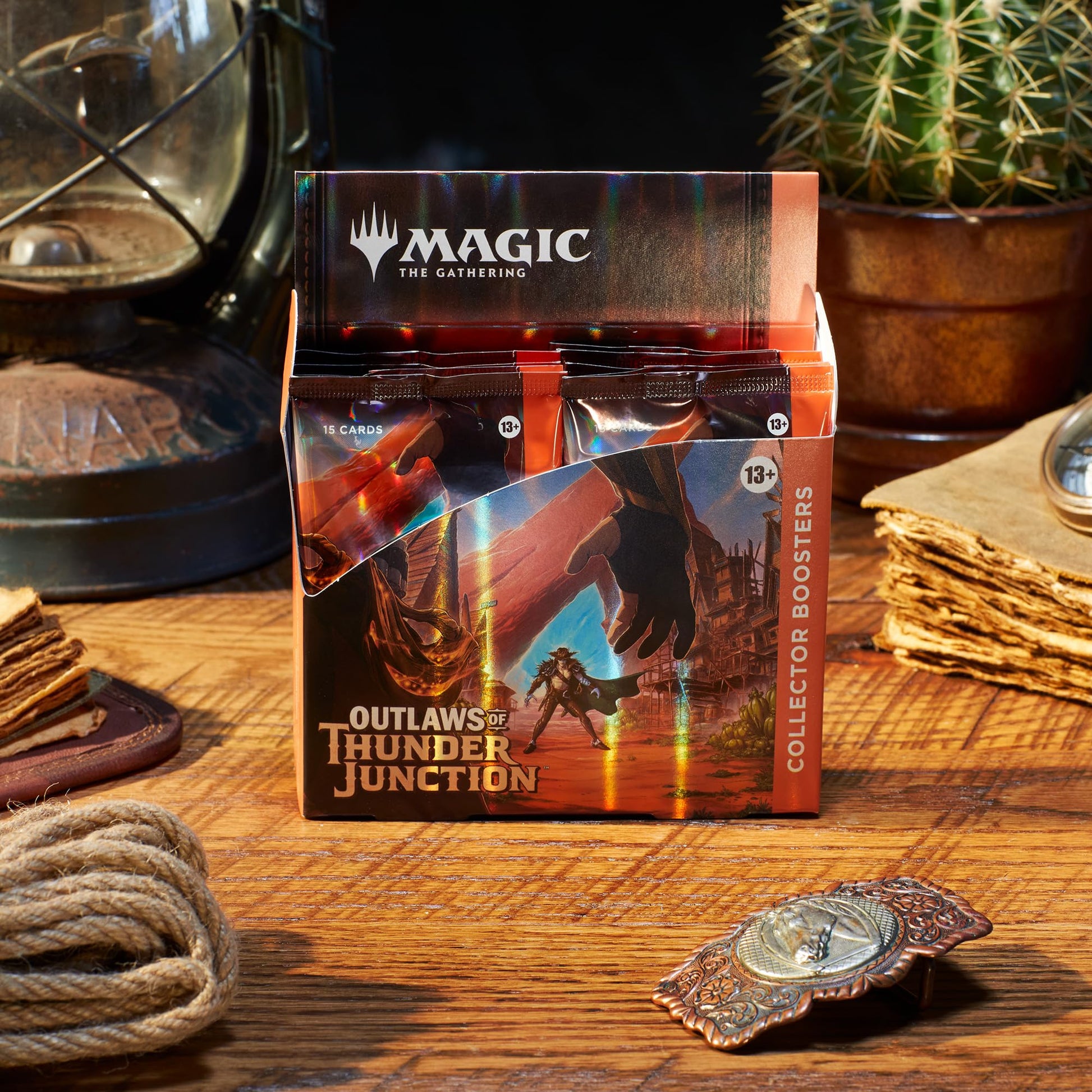 Magic: The Gathering Outlaws of Thunder Junction Collector Booster Box - 12 Packs (180 Magic Cards) - 7