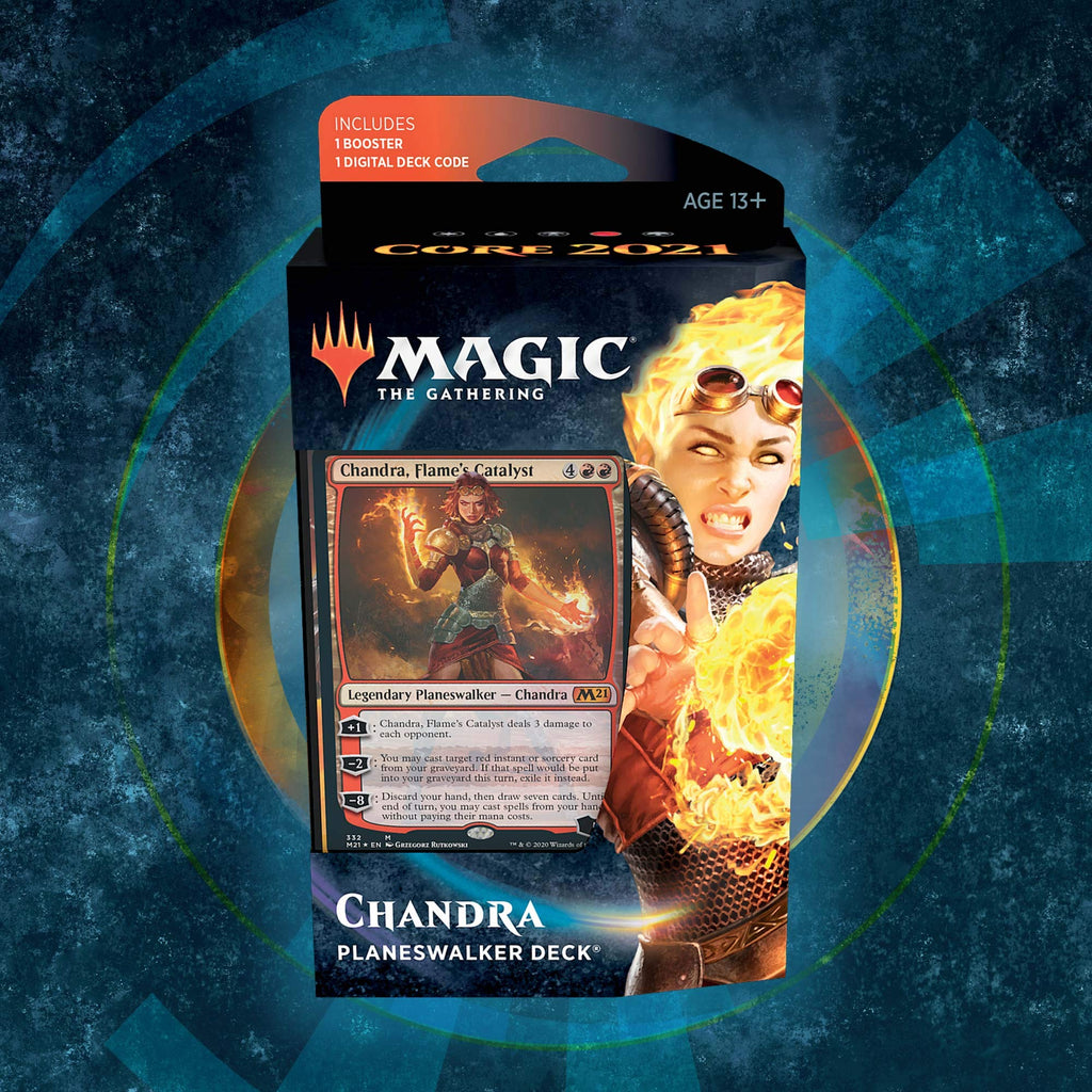 Magic: The Gathering Chandra, Flame’s Catalyst Planeswalker Deck | Core Set 2021 (M21) | 60 Card Starter Deck, C76580000 - 3