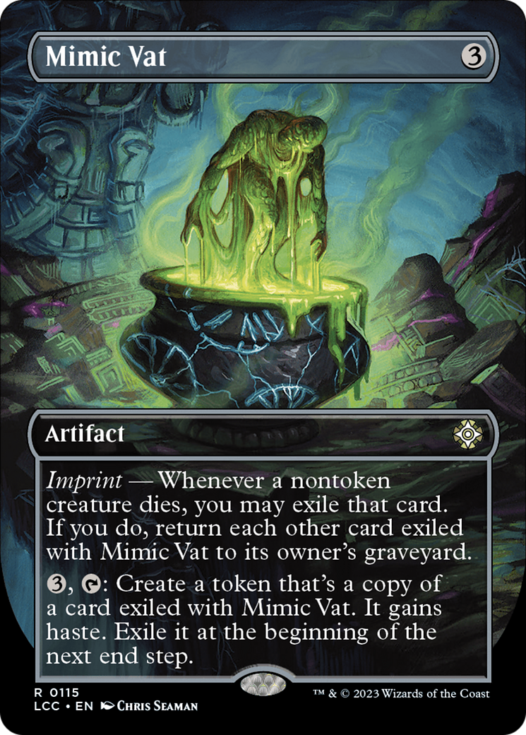 FOIL Mimic Vat (Borderless) (LCC-115) - The Lost Caverns of Ixalan Commander - Magic The Gathering - Single Cards