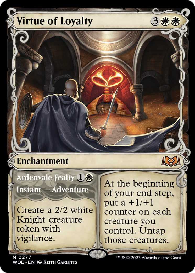 Virtue of Loyalty (Showcase) (WOE-277) - Wilds of Eldraine - Magic The Gathering - Single Cards